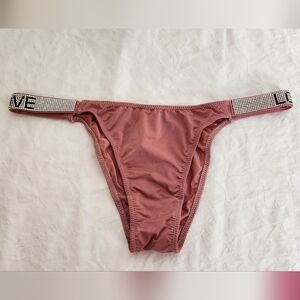 Pink Rhinestone Love Panties